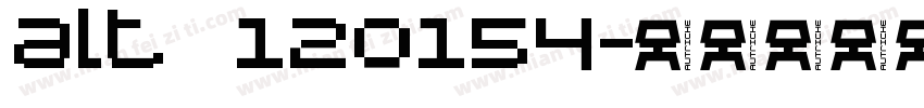 alt 120154字体转换